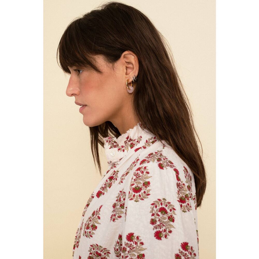Sonmer Juana Dress in Red/White - Picture 5 of 5